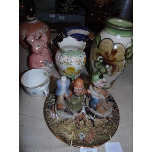 56 - A good selection of collectable ceramics
