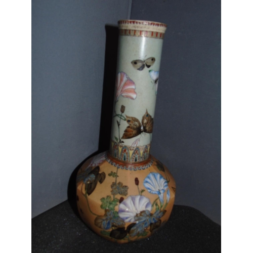 128 - A signed & hand decorated Chinese vase