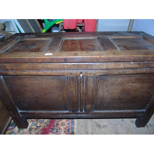 67 - A large 19th century oak coffer