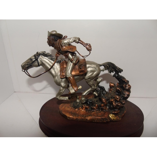 98 - A Legends sculpture Pony Express 