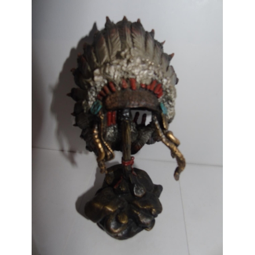 126 - A Legends sculpture from the Native American Spirits collection War Bonnet. 640/1200