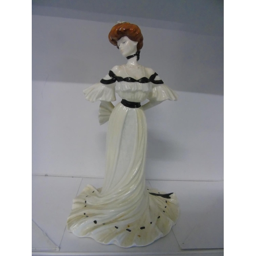 151 - A limited edition Coalport 'Golden Age' figurine 'Alexandra at the ball'