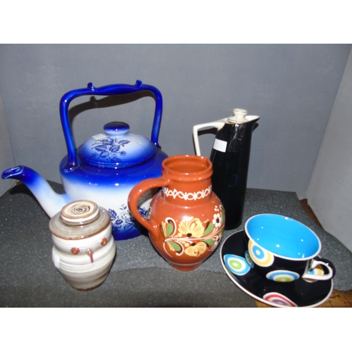 24 - A selection of quality assorted ceramics & enamel ware