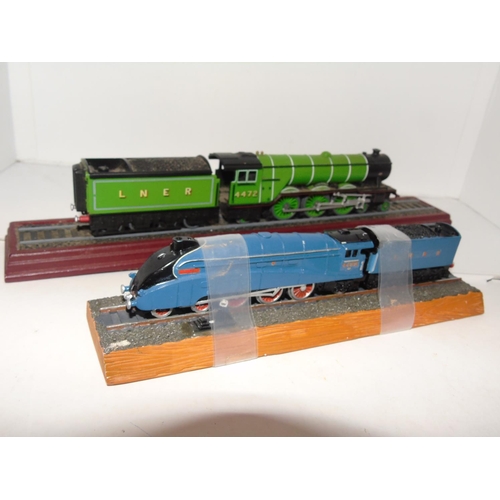 45 - Two mounted Railway models including the Flying Scotsman