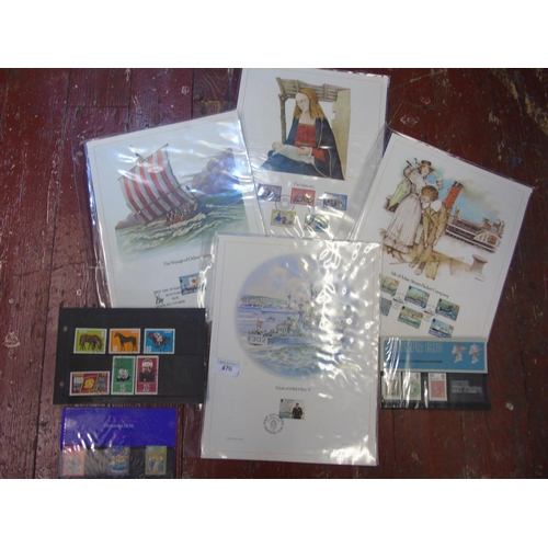 476 - A collection of first day covers including artwork etc