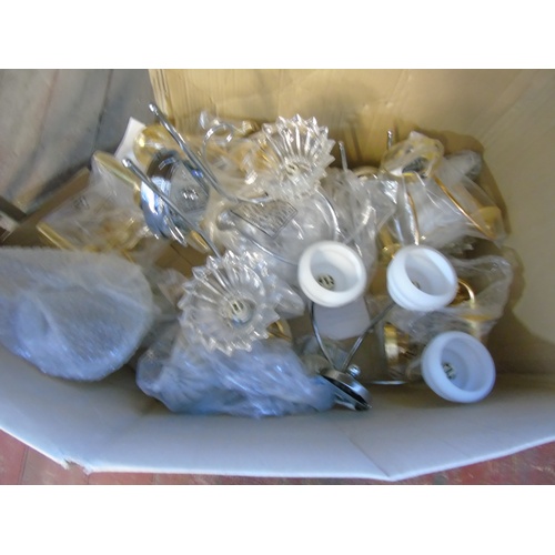 343 - A box full of new assorted ceiling lights