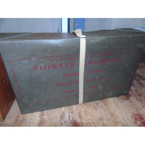 250 - A vintage laundry case for Thistle Laundry Abbey Road Hendon