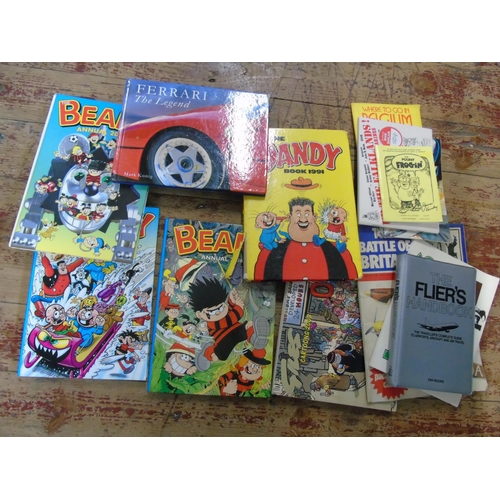 404 - A selection of comic annuals & other collectable books etc