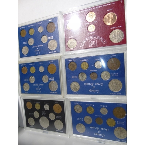 81 - Six British coin sets (All post 1950)