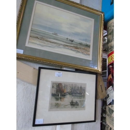 496 - Two framed pieces of artwork