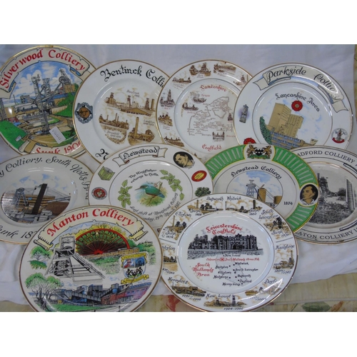 272 - Ten assorted commemorative colliery collectors plates