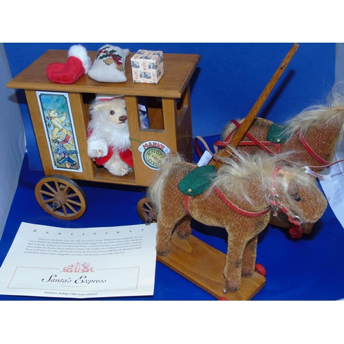 276 - A limited edition Stieff Santa Express with certs etc