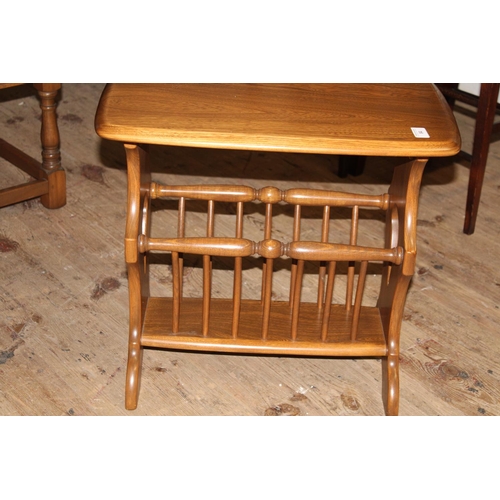 84 - An Ercol magazine rack/side table
Collection Only top measure 55cm x 36cm