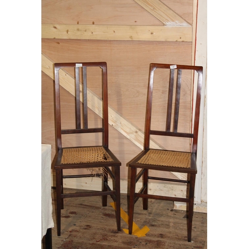 88 - Two Edwardian cane seated chairs (As found)
Collection Only