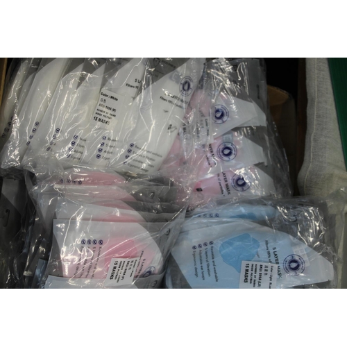 413 - A large quantity of new face masks