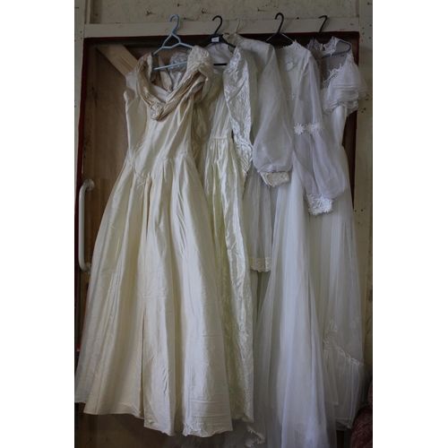 445 - 5 vintage  wedding dresses