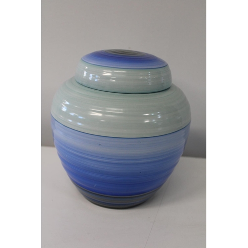 6 - A Shelley lidded jar 22cm tall