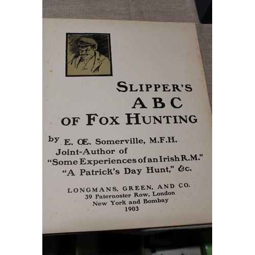 21 - A 1903 edition of Slipper's ABC of Fox Hunting by E. OE. Somerville M.F.H