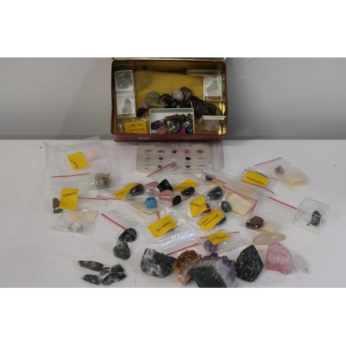 119 - A box full of semi precious gemstones etc