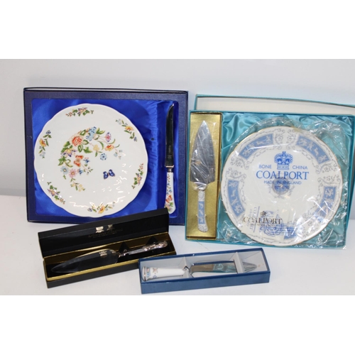 36 - A selection of boxed cake plates & servers