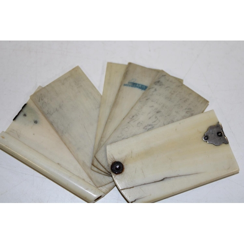 506 - A antique ivory aide memoir