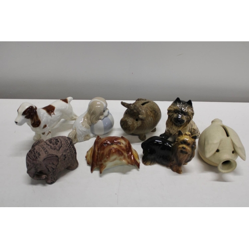 59 - A selection of assorted pottery animals