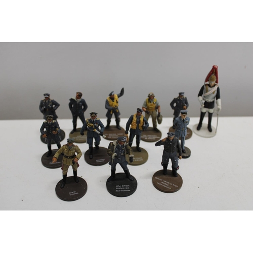 98 - A selection of military figures - mostly approx 6cm tall; tallest figure approx 9.5cm
