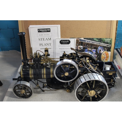 4 - A Markie ARJ-2195 traction steam engine model - approx 64cm long; 37cm tall