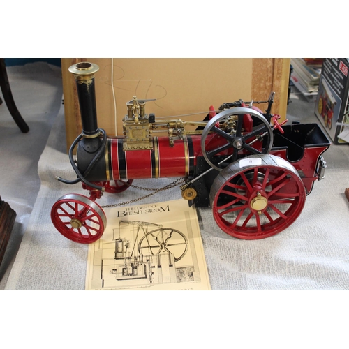 5 - A 'The Burrell' Traction engine. Maxwell Hemmens (un-tested) - approx 53cm long; 32cm tall