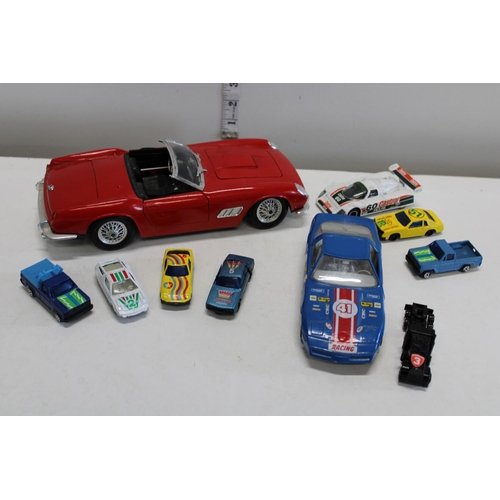 366B - A selection of assorted model cars including Corgi Burago etc