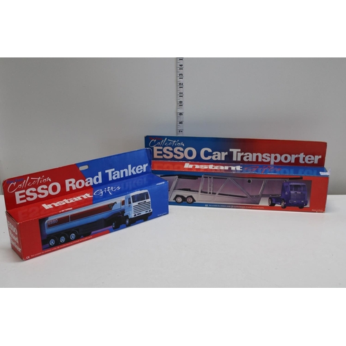 366E - Two boxed Esso truck models