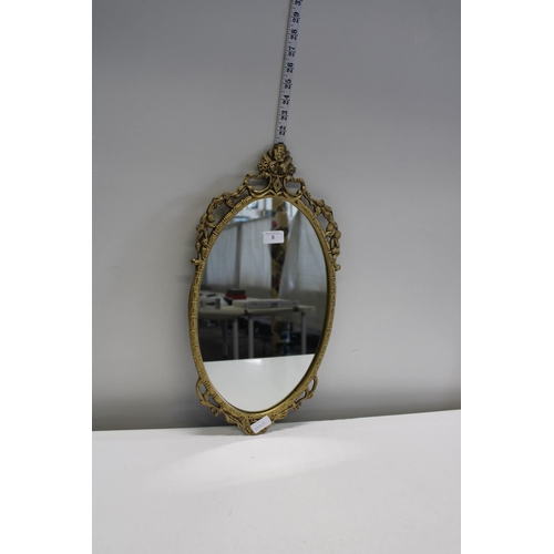 8 - A vintage gilt frame mirror collection only