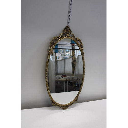 9 - A vintage gilt frame mirror  collection only