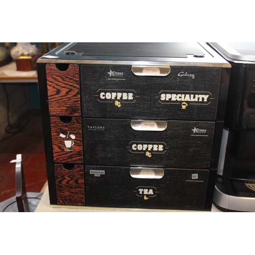 222 - 3 Drawer Coffee Sachet Chest. Collection only