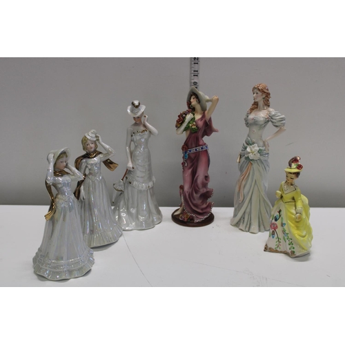 41 - A selection of assorted ceramic ladies