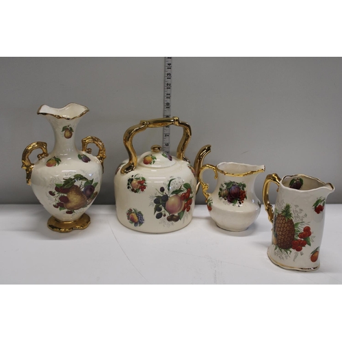 51 - A selection of Staffordshire pottery items