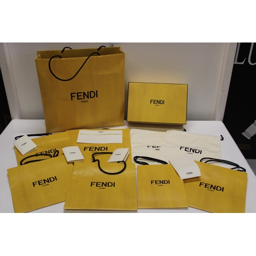 46 - A selection of Fendi Packaging, including bags, shoe box & dust bags.