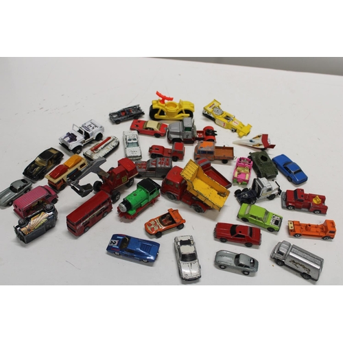 110 - A selection of play worn die-cast models etc