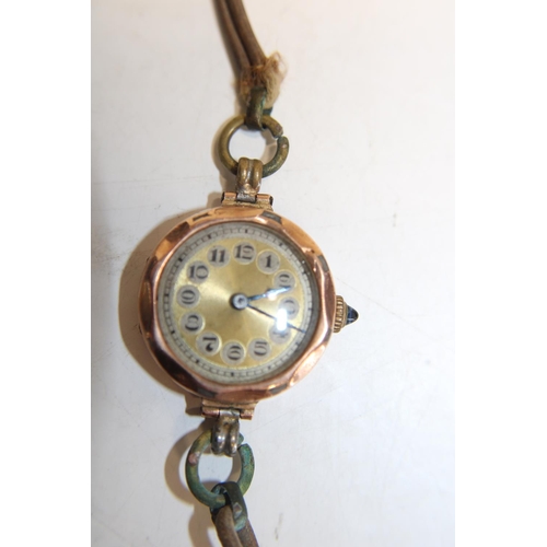 151 - A vintage Ladies 9ct gold bodied cocktail watch