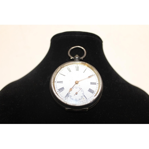 157 - A Continental 935 silver pocket watch