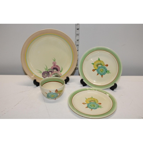 164 - A selection of Clarice Cliff 'Honey Dew' ceramics