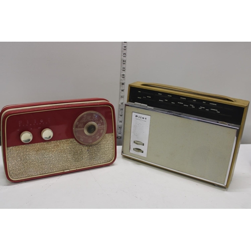 184 - Two vintage pilot radios