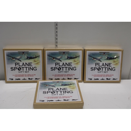 187 - Four new & sealed Plane Spotting gift sets