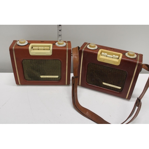 281 - Two vintage Eveready Sky Leader radios