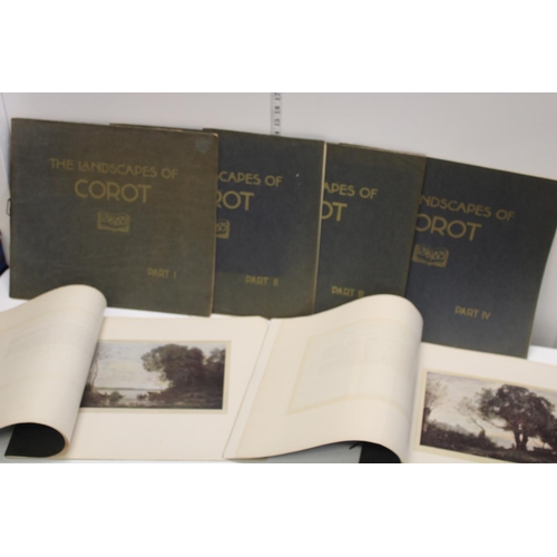 31 - Six volumes of The Landscapes of Corot