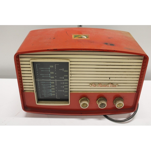 315 - A vintage His Masters Voice radio