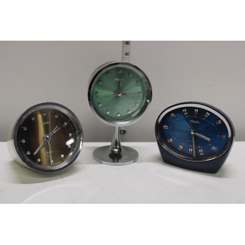 329 - Three vintage Rhythm clocks