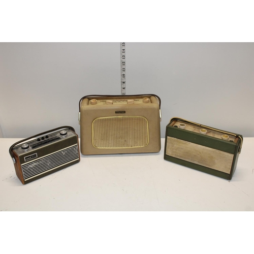 356 - A vintage Dynatron and two Roberts radios