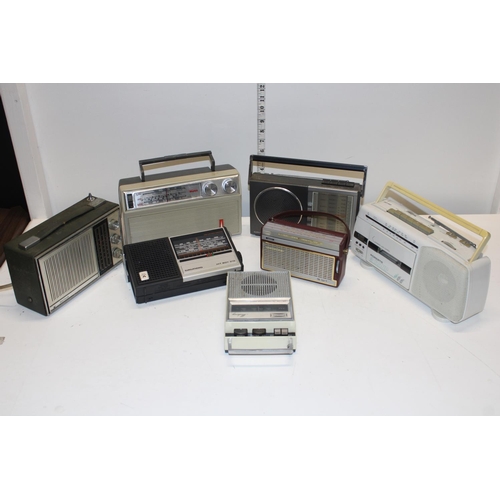 359 - A selection of vintage radios including Roberts & Dansette