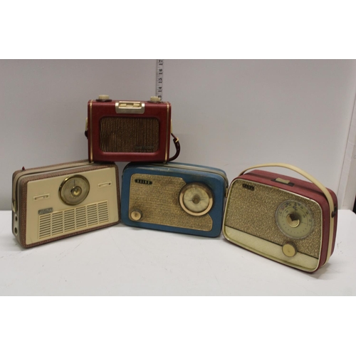 371 - Four vintage radios